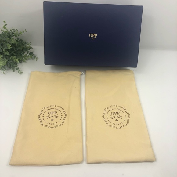 Opp FRANCE Empty Shoe Box With Dust Bags AUTHENTIC - Picture 2 of 12